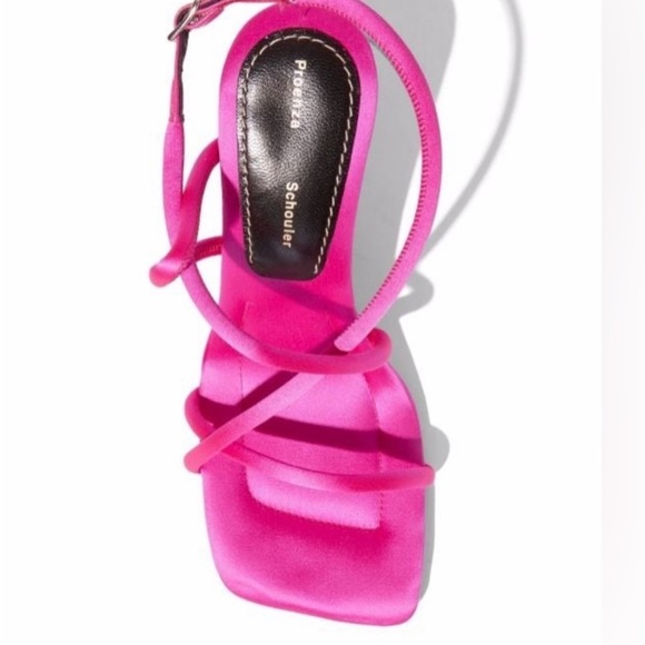 ‼️WOW‼️Proenza Schouler Square Strappy 90mm Sandals in Fuchsia - 8US/38EU 💕💕 - Picture 12 of 16